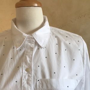 Gap XS white button shirt NWT